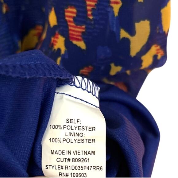 Rabbit Rabbit Rabbit Designs Women's 16 Knee Length Vibrant Colored Dress - Picture 4 of 5